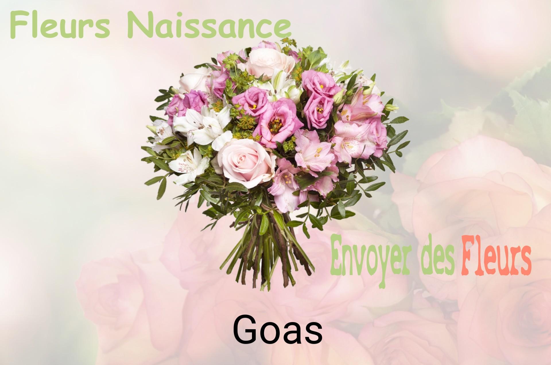 Bouquet de fleurs de naissance livré à Goas